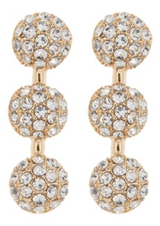 BaubleBar Pavé Linear Ball Drop Earrings in Clear/Yellow Gold at Nordstrom Rack