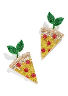 BaubleBar Pavé Pizza Drop Earrings