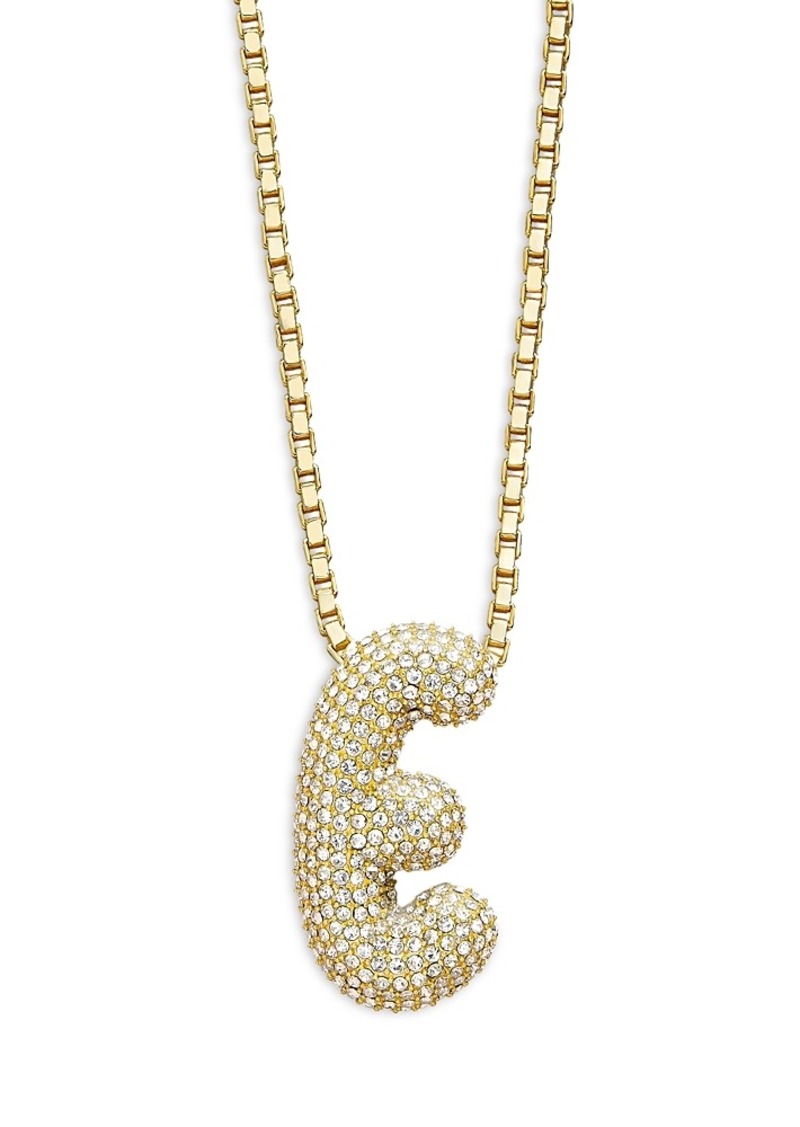 Baublebar Pave Bubble Initial Pendant Necklace, 18-21