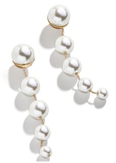 BaubleBar Sheri Imitation Pearl Linear Drop Earrings at Nordstrom