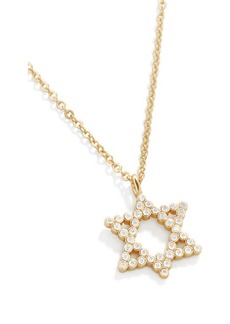 BaubleBar Star of David 18K Gold Vermeil & Cubic Zirconia Pendant Necklace at Nordstrom
