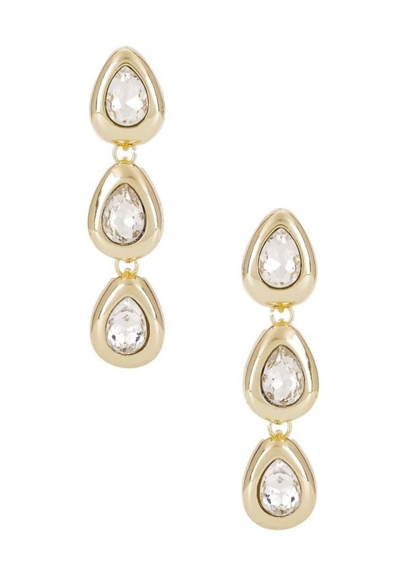 BaubleBar Tear Crystal Linear Drop Earrings