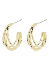 BaubleBar Three Strand Hoop Earrings in Gold at Nordstrom Rack