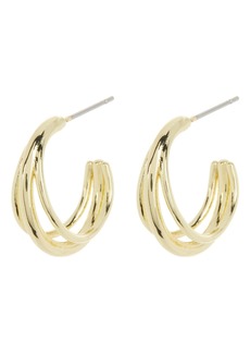 BaubleBar Three Strand Hoop Earrings in Gold at Nordstrom Rack
