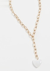 BaubleBar Xo Hera Resin Y-Chain Necklace