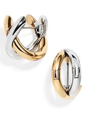 BaubleBar Aiko X-Hoop Earrings in Gold/Silver at Nordstrom