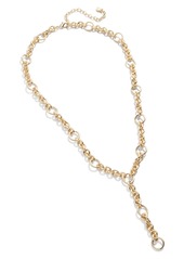 BaubleBar Libby Chain Link Y-Necklace in Gold at Nordstrom
