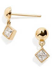 BaubleBar Paio 18K Gold Vermeil Drop Stud Earrings at Nordstrom