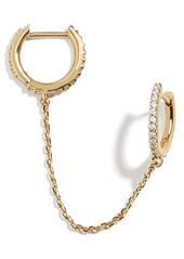 BaubleBar 18K Gold Vermeil Pave Chain Earrings at Nordstrom