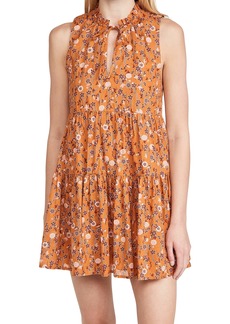 BB DAKOTA by Steve Madden Women's Sunny Disposition Dress  Orange Floral S