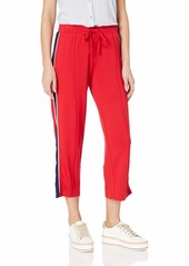 BB Dakota Junior's Finesse French Terry Crop Track Pant Bright red