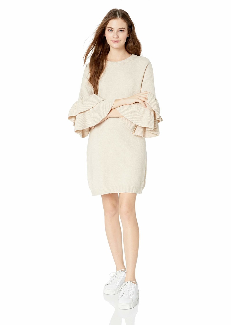 BB Dakota Junior's Honey Ruffle Sleeve Sweater Dress