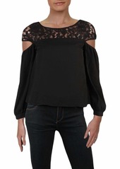 BB DAKOTA Junior's Remember Me Balloon Sleeve CDC and Lace Top