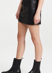 BB Dakota Too Late Vegan Leather Skirt