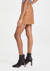 BB Dakota Vegan Leather Too Late Miniskirt
