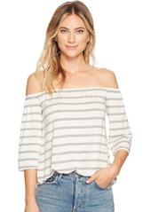 BB Dakota by Steve Madden Women's Adlley Off The Shoulder Knit Top  Extra Small