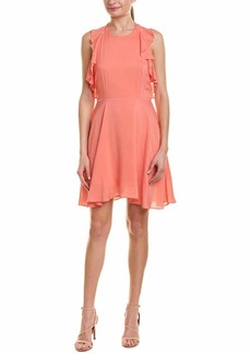 BB DAKOTA by Steve Madden Women's Samantha Ruffle Detail Open Back Dress