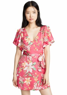 BB Dakota Women's Trending Tropic Printed Dress