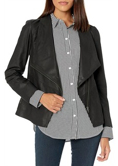 BB Dakota Eastside Leather Jacket In Black