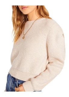 BB Dakota Future Nostalgia Womens Cropped Puff Sleeve Pullover Sweater