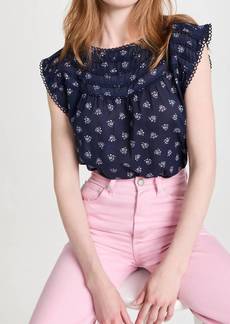 BB Dakota Have A Lace Blouse In Navy