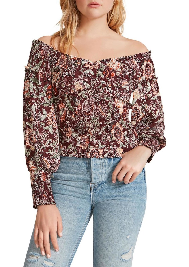 BB Dakota Helena Womens Floral Short Crop Top