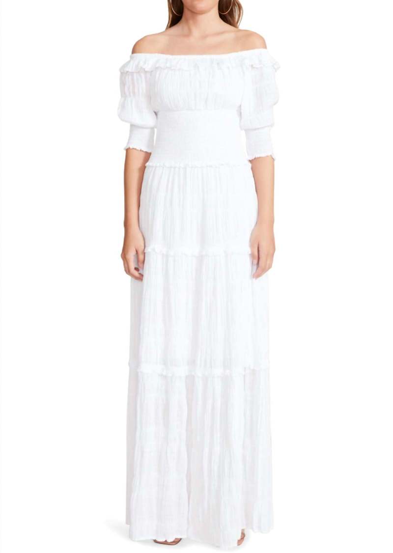 BB Dakota Peasantries Dress In Optic White