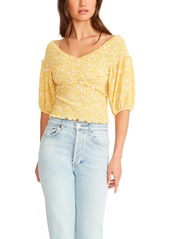 BB Dakota Smock Factor Top In Lemon Drop