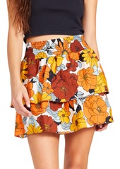 BB Dakota by Steve Madden Hustle & Amp Floral Skirt in Multi at Nordstrom