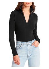 BB Dakota Womens Zip Front Knit Bodysuit