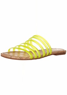 BC Footwear Women's for You II Slide Sandal neon Green  M US
