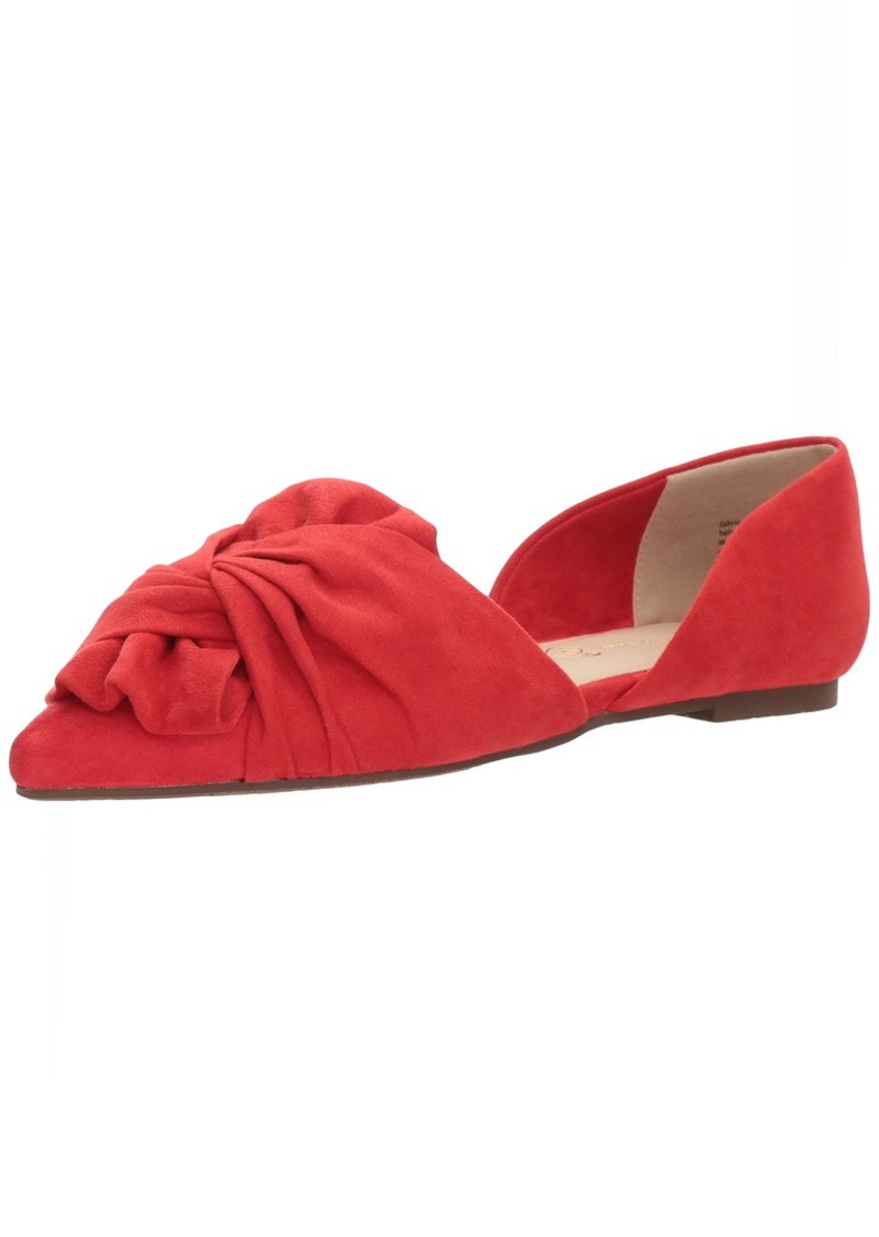 BC Footwear Women's Snow Cone Ballet Flat red  M US