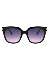 BCBG 54mm Classic Square Sunglasses in Black/blush at Nordstrom Rack