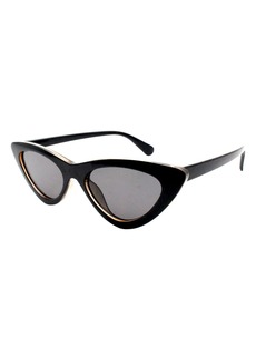 BCBG 54mm Extreme Cat Eye Sunglasses in Shiny Black at Nordstrom Rack