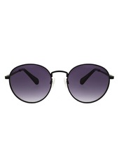 BCBG 54mm Metal Round Sunglasses in Matte Black at Nordstrom Rack