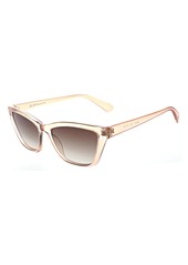 BCBG 56mm Cat Eye Sunglasses in Blush Crystal at Nordstrom Rack