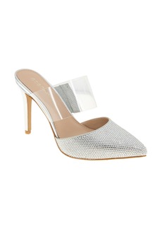 BCBG Harnie Pointed Toe Mule in Silver at Nordstrom