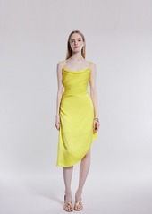 Bcbg New York Women's Cowlneck Sleeveless High-Low Midi Dress - Yellow