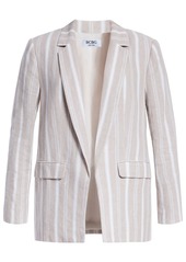 Bcbg New York Women's Open-Front Notch-Lapel Blazer - Tan Stripe