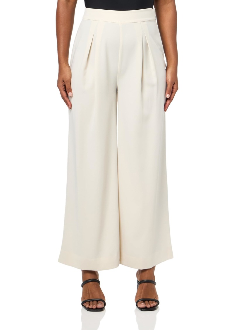 BCBG New York Womens Pleated Front Wide Leg Pants   US