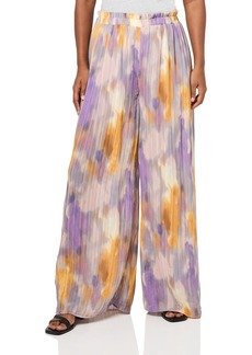 BCBG New York Women's Pleated Wide Leg Pant