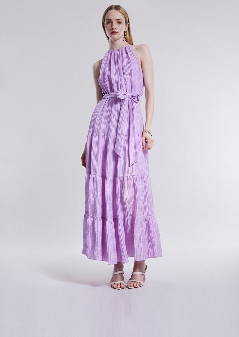 Bcbg New York Women's Plisse Halter Tiered Maxi Dress - Orchid