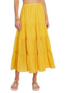 Bcbg New York Women's Shirred Maxi Skirt - Yellow