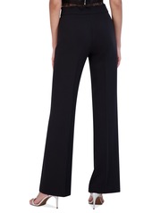 Bcbg New York Women's Side-Zip Straight-Leg Trousers - Onyx
