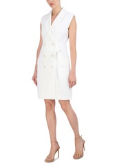 Bcbg New York Women's Tie-Waist Sleeveless Blazer Dress - Marshmallow