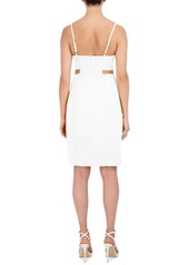 Bcbg New York Women's Twill Cutout Day Dress - Marshmallow