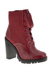 bcbg Pilas Lace-Up Bootie in Pinot at Nordstrom