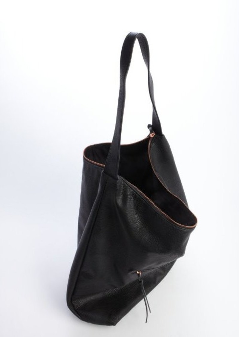 BCBG BCBGeneration black faux leather large 'Quinn Alanis' hobo bag ...