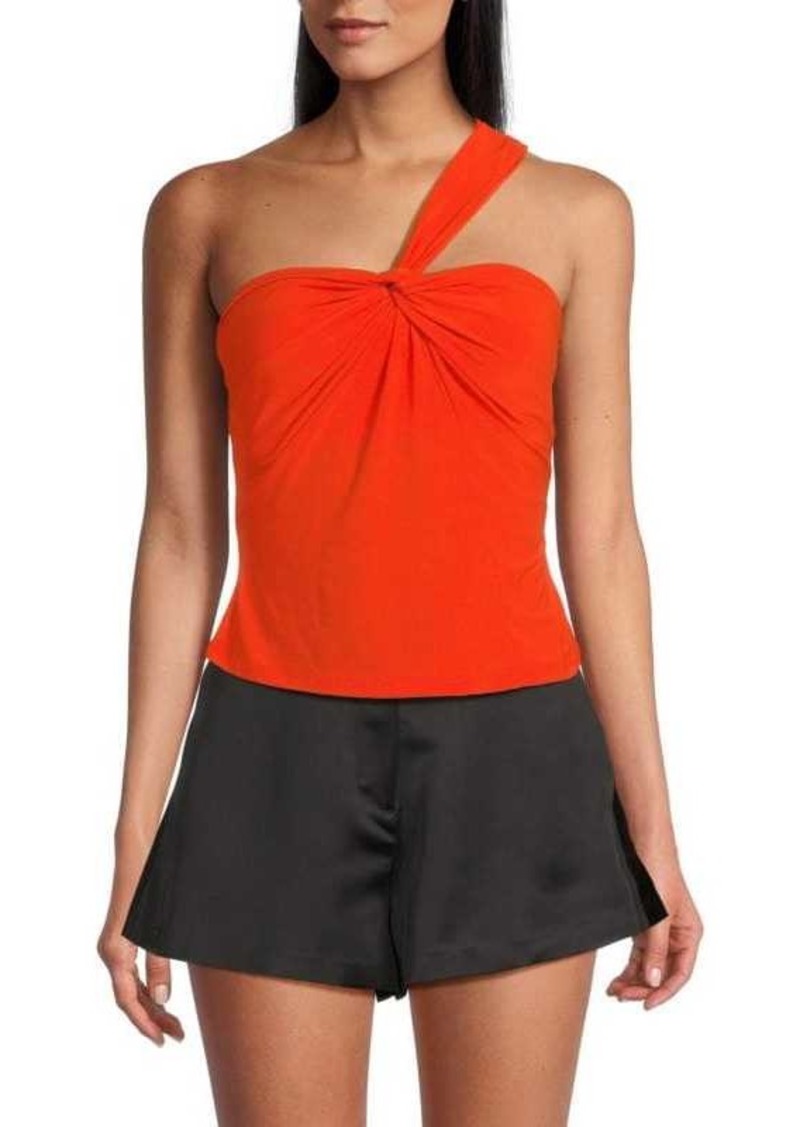 BCBG Max Azria Asymmetric Knot Sleeveless Top