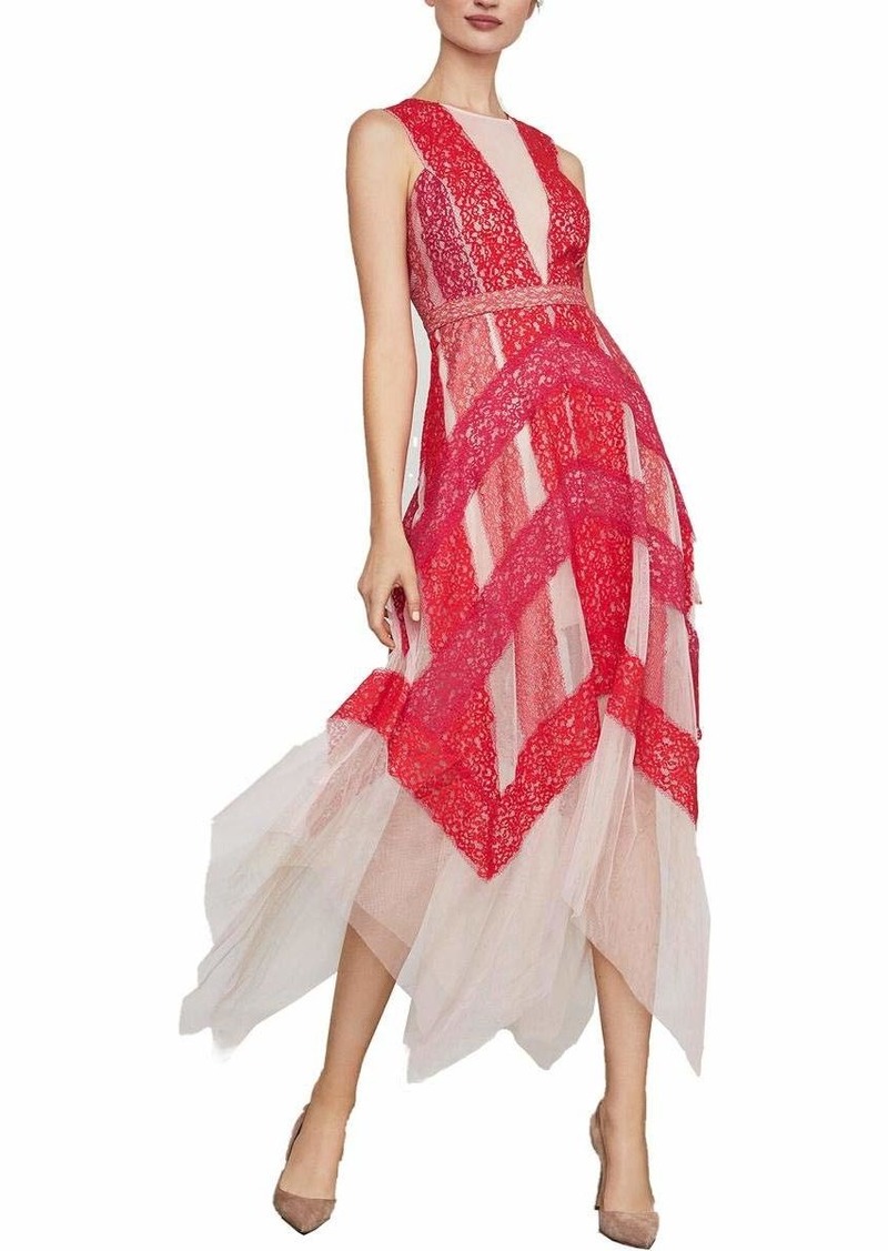 BCBG Max Azria BCBGMax Azria Women s Floral Lace Handkerchief Dress Dresses